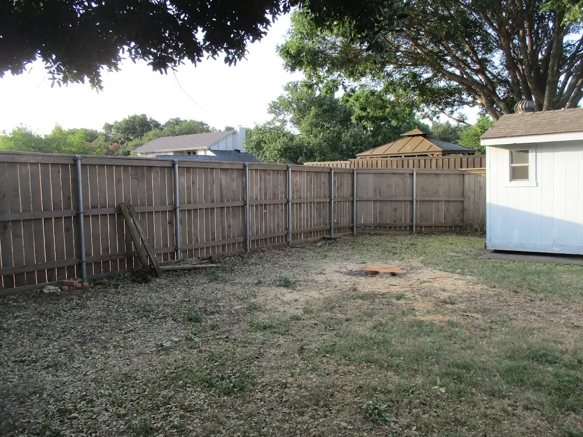 Cleared yard after professional tree removal in Poughquag